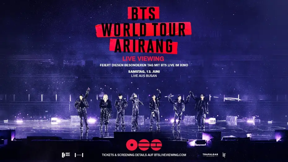 Видео к фильму BTS World Tour &lsquo;Arirang&rsquo; in Busan: Live Viewing | BTS WORLD TOUR 'ARIRANG' IN BUSAN: LIVE VIEWING | TRAILER GERMAN