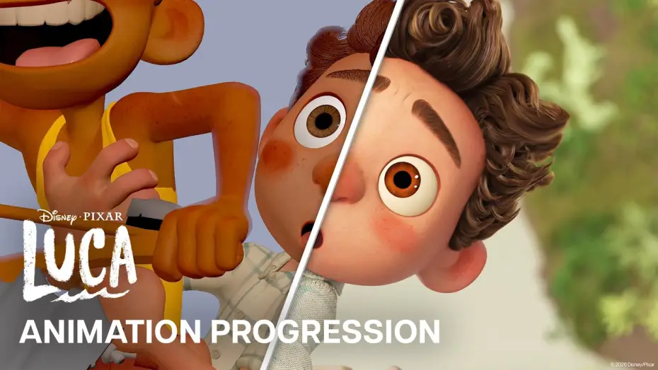 Видео к фильму Лука — Animation Progression | The Big Jump