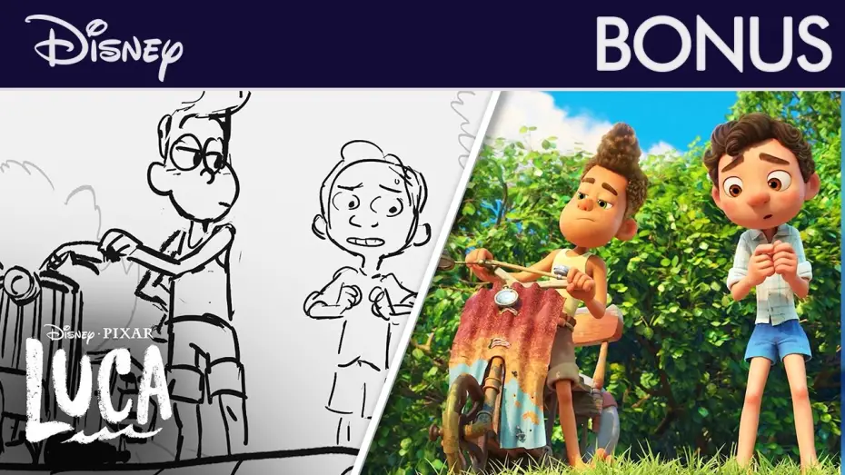Видео к фильму Лука — Progression de l'Animation de Luca | Le Grand Saut | @disneyfr