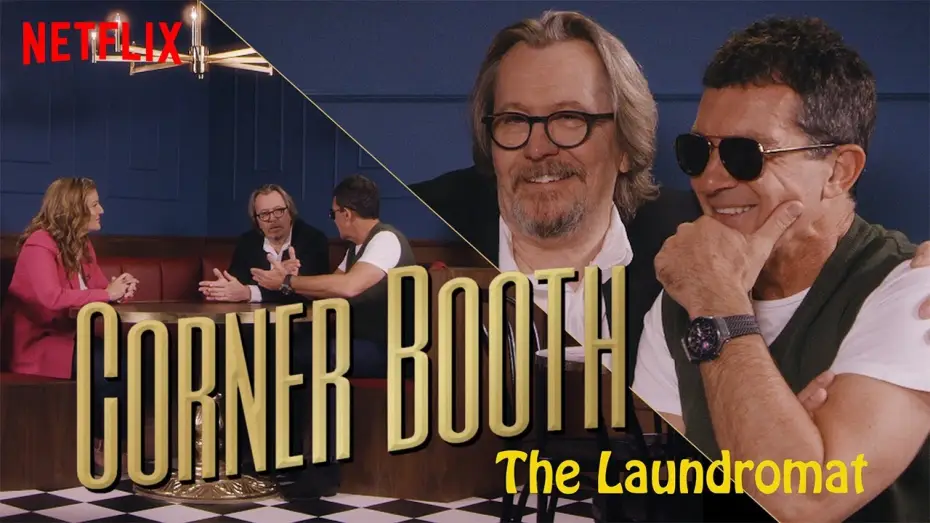 Видео к фильму Ландромат — Antonio Banderas and Gary Oldman from The Laundromat in the Corner Booth