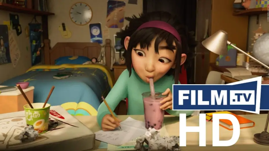 Видео к фильму Путешествие на Луну — Die Bunte Seite Des Monds Trailer Deutsch German (2020)