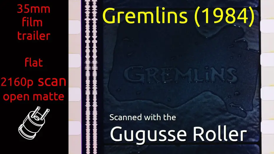 Видео к фильму Гремлины | Gremlins (1984) 35mm film trailer teaser, flat open matte, 2160p