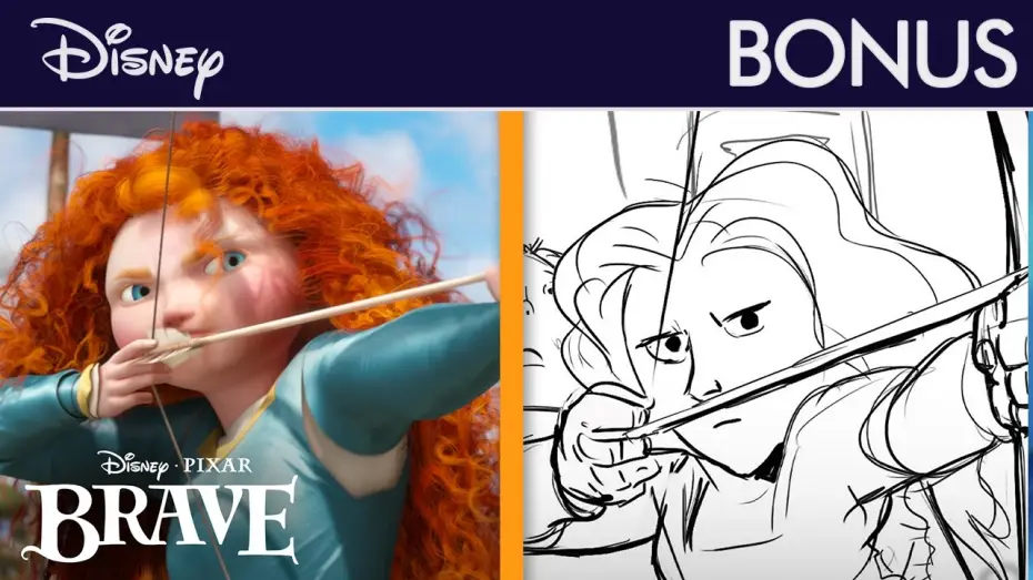 Видео к фильму Храбрая сердцем — Compétition de tir à l'arc | Rebelle | Du storyboard au film