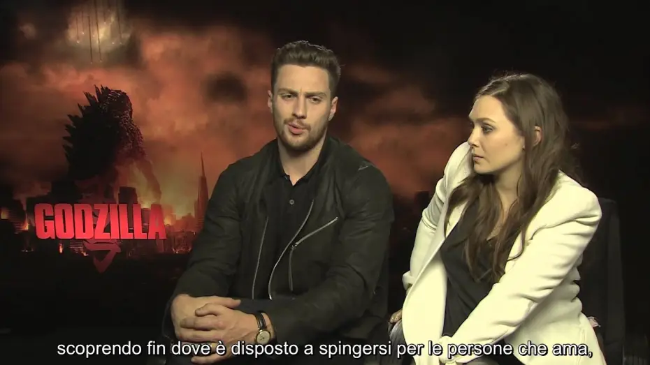Видео к фильму Годзилла | Godzilla - Intervista a Aaron Taylor-Johnson e Elizabeth Olsen
