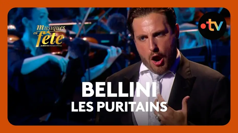 Видео к фильму Musiques en f&ecirc;te des Chor&eacute;gies d'Orange | Bellini - Les Puritains, "Ah per sempre - Bel sogno beato" avec Florian Sempey