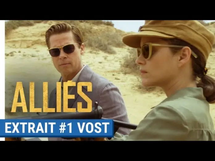 Видео к фильму Союзники | ALLI&Eacute;S - Extrait #1 : Entra&icirc;nement au tir avec Brad Pitt & Marion Cotillard (VOST)
