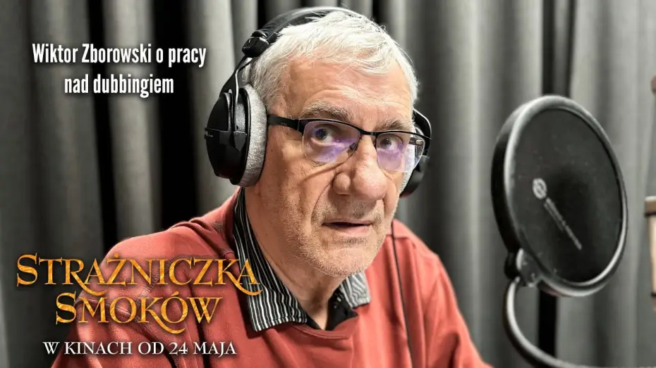 Видео к фильму Последний дракон | Wiktor Zborowski w studiu dubbingowym &ndash; tak m&oacute;wi smok Dan Za