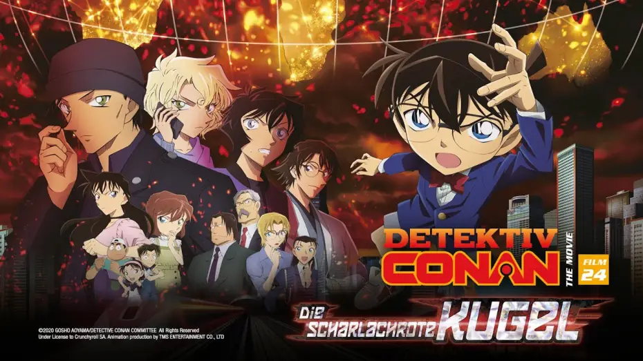 Видео к фильму Детектив Конан 24: Алая пуля — Detektiv Conan – The Movie (24): Die scharlachrote Kugel (Kino-Trailer)