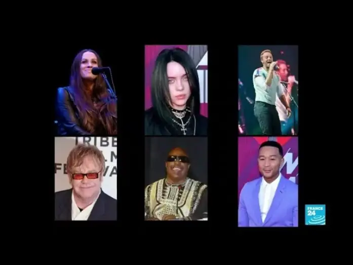 Видео к фильму One World: Together at Home — Covid-19 : des artistes se mobilisent pour le concert "One World : Together At Home"