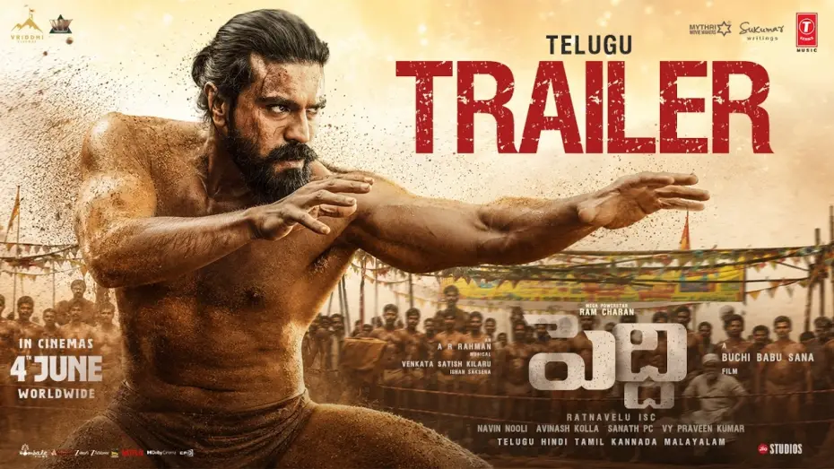 Видео к фильму Педди — Peddi Official Trailer (Telugu) | Ram Charan | Janhvi Kapoor | A R Rahman | Buchi Babu Sana