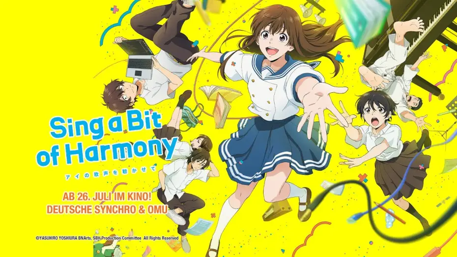 Видео к фильму Спой немного гармонии — Sing a Bit of Harmony – Anime Kino Trailer (Deutsch/German)