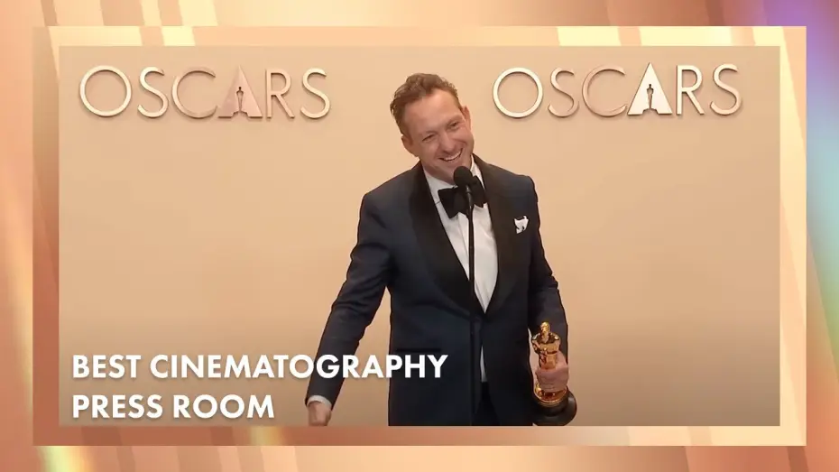 Видео к фильму Бруталист | 'The Brutalist' Best Cinematography Press Room Speech | 97th Oscars (2025)[Lol Crawley]
