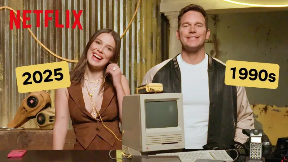 Видео к фильму Электрический штат | Chris Pratt Tests Millie Bobby Brown's Knowledge on 90s Tech