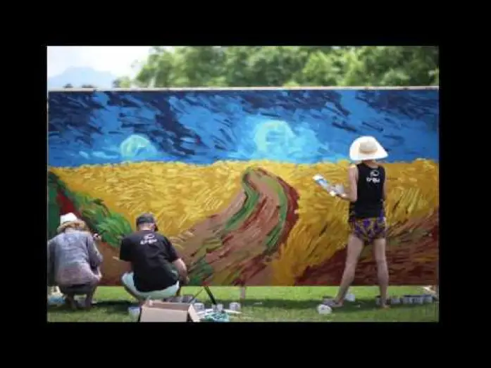 Видео к фильму Ван Гог. С любовью, Винсент | Wall Animation Timelapse