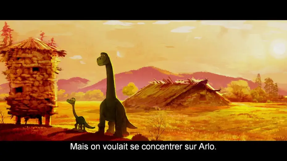 Видео к фильму Хороший динозавр | Le Voyage d'Arlo - Sc&egrave;ne coup&eacute;e : La construction du silo