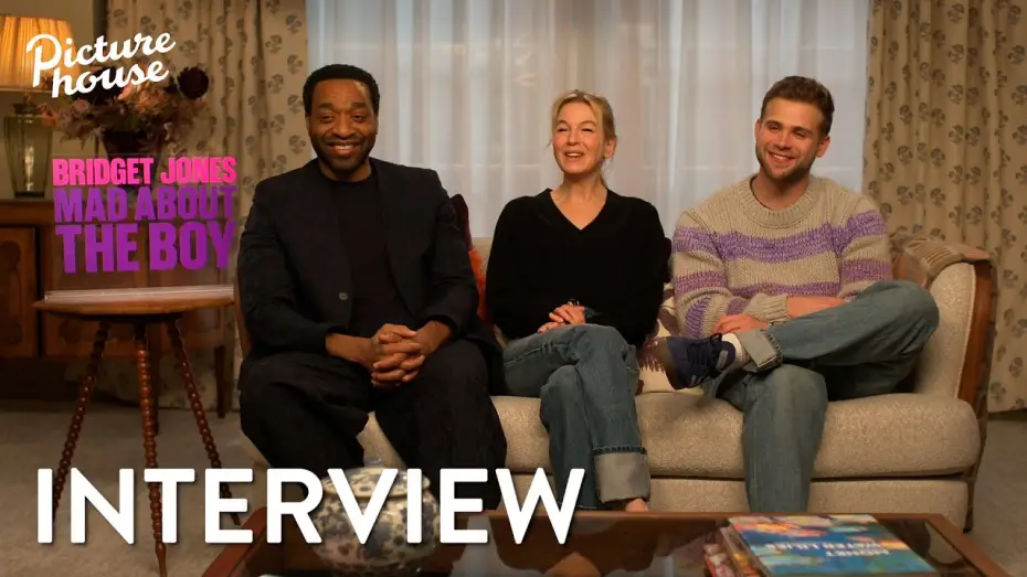 Видео к фильму Бриджит Джонс: Без ума от мальчишки | Interview with Ren&eacute;e Zellweger, Chiwetel Ejiofor, Leo Woodall