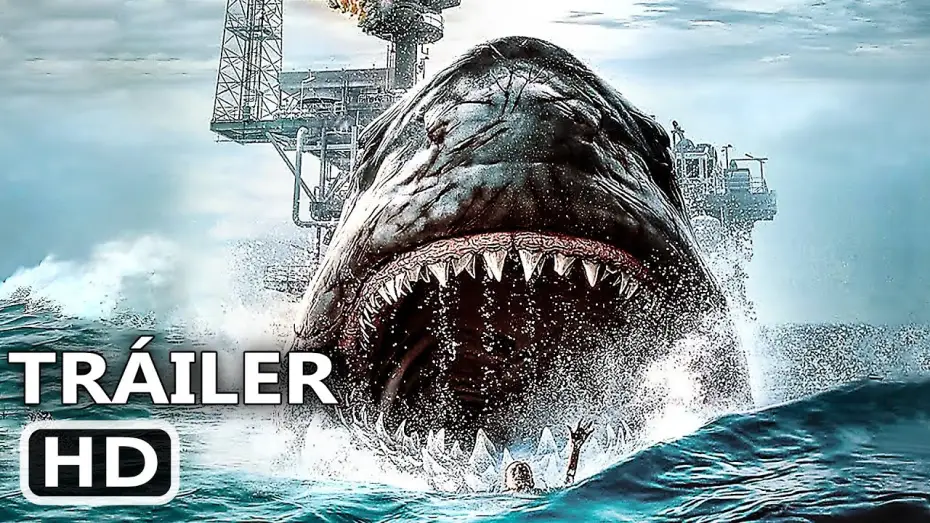 Видео к фильму Мегалодон — TIBURÓN NEGRO Tráiler Español (2023)