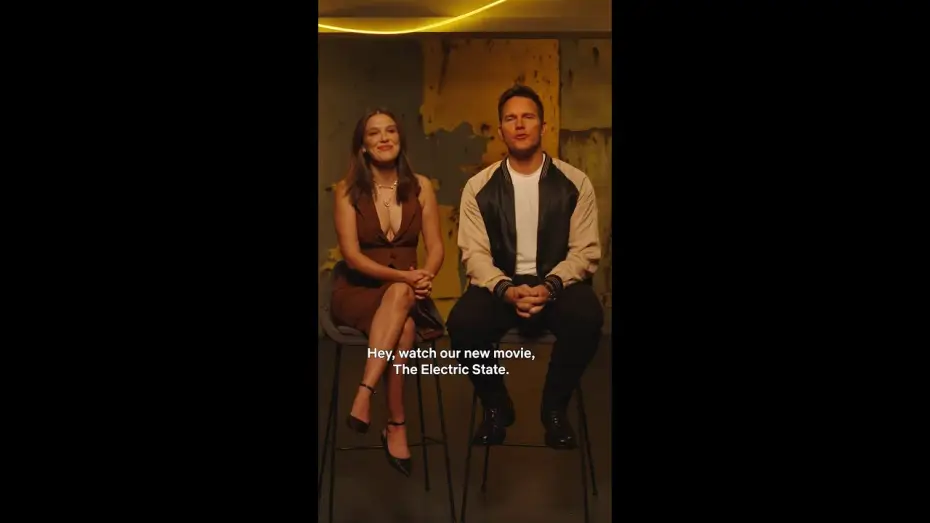 Видео к фильму Электрический штат | Millie Bobby Brown and Chris Pratt React to The Electric State Teaser