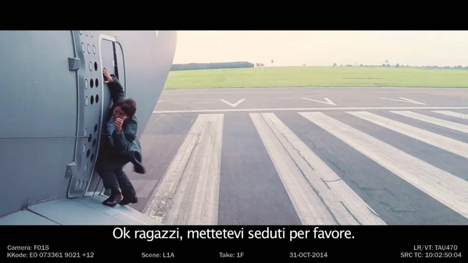 Видео к фильму Миссия невыполнима: Племя изгоев | MISSION: IMPOSSIBLE - ROGUE NATION - Featurette "Le riprese sull'aereo"