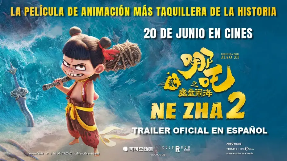Видео к фильму Нэчжа побеждает Царя драконов — NE ZHA 2 | Tráiler oficial doblado español | En cines 20 de junio