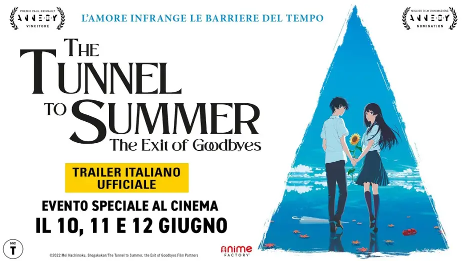 Видео к фильму Тоннель в лето, выход прощаний | The Tunnel to Summer, the Exit of Goodbyes  - Trailer italiano ufficiale