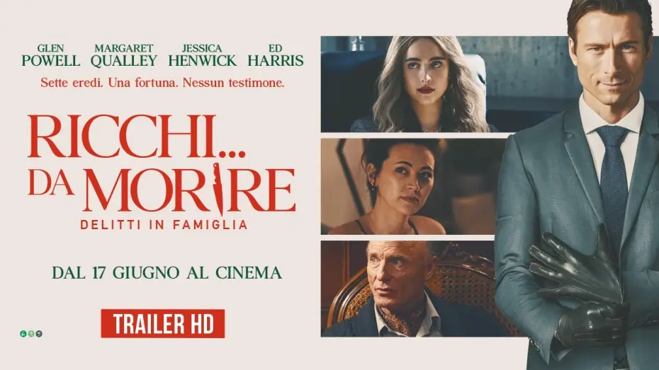 Видео к фильму Наследник — RICCHI... DA MORIRE - DELITTI IN FAMIGLIA con Glen Powell | Trailer ITA HD