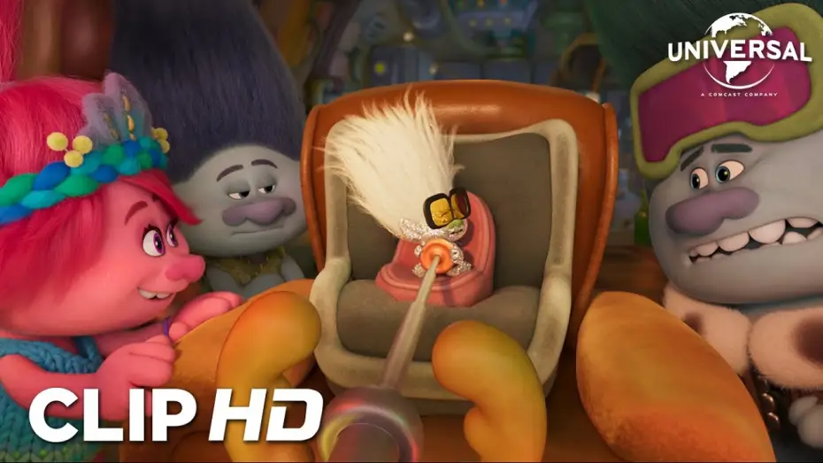 Видео к фильму Тролли 3 | Clip - Mini Diamante ense&ntilde;a a la banda su permiso de principiante