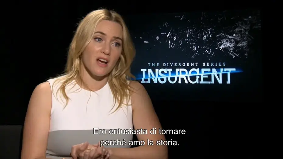Видео к фильму Дивергент, глава 2: Инсургент | Insurgent - Intervista a Kate Winslet V.O. Sottotitolata in italiano