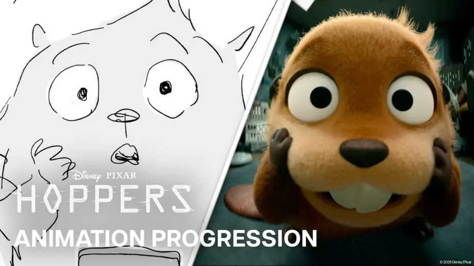 Видео к фильму Прыгуны | Animation Progression | Mabel Beaver Escapes the Lab
