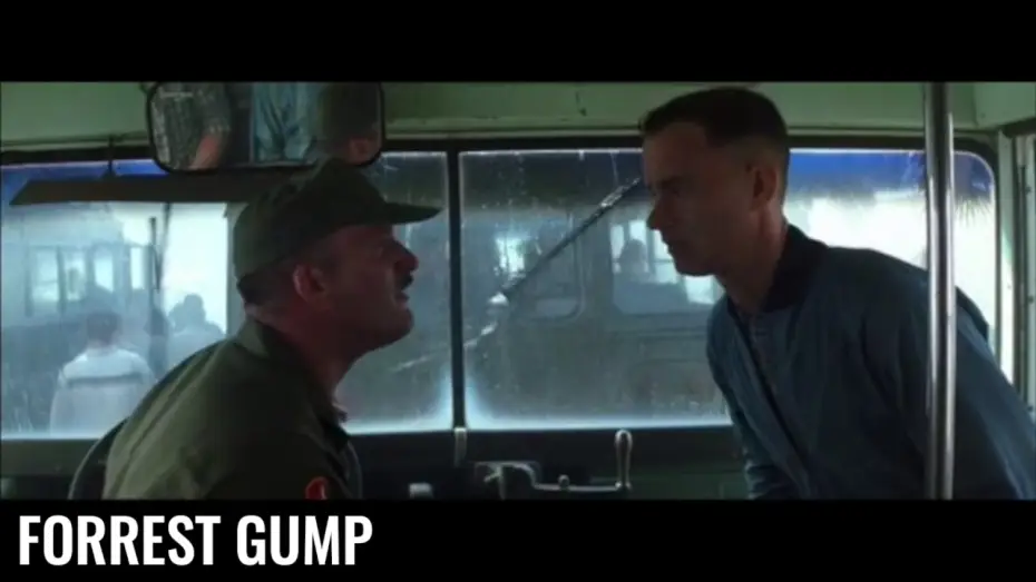 Видео к фильму Форрест Гамп | Sc&egrave;ne culte - Forrest Gump - T'es m&ecirc;me pas digne de l&eacute;cher mes bottes de merde !