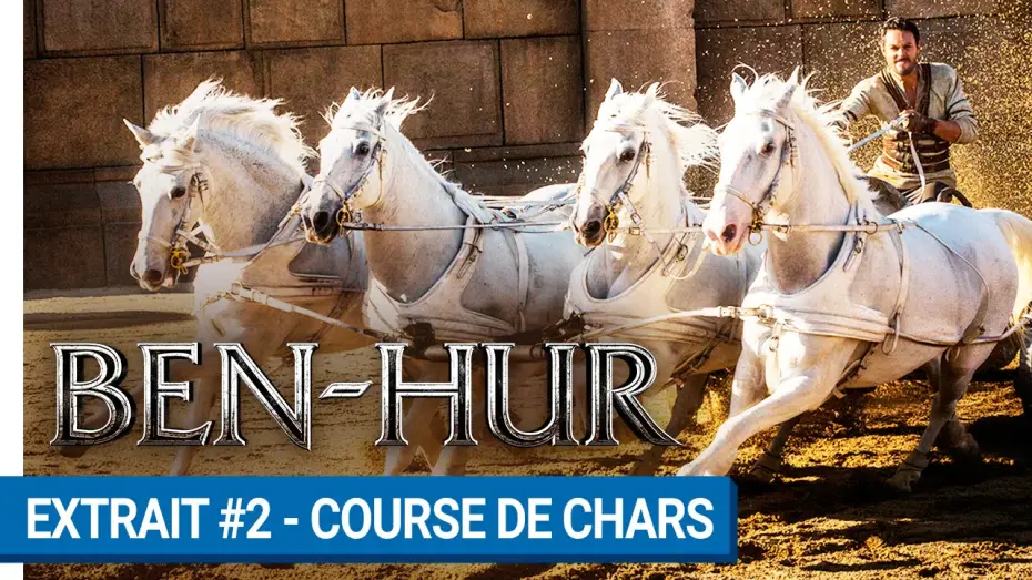 Видео к фильму Бен-Гур — BEN-HUR - Extrait #2 : Course de chars (VOST)