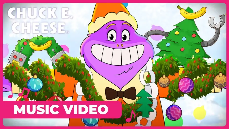 Видео к фильму A Chuck E. Cheese Christmas | Munch's ROBOT BANANA CHRISTMAS SONG!