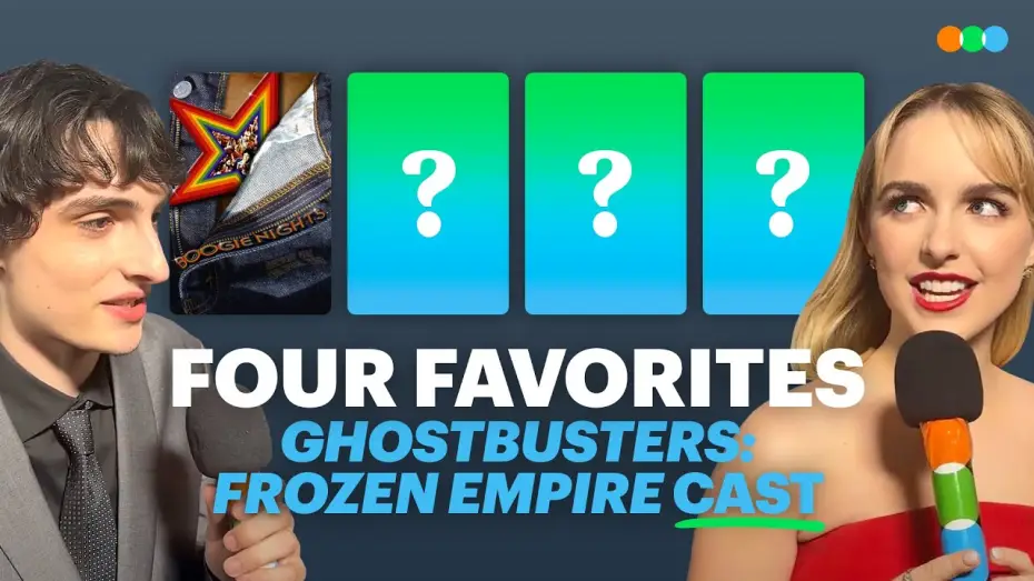 Видео к фильму Охотники за привидениями: Леденящий ужас | Four Favorites with Ghostbusters' Finn Wolfhard, Mckenna Grace, and James Acaster