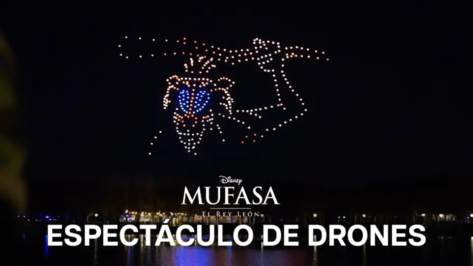 Видео к фильму Муфаса: Король Лев | Espect&aacute;culo de drones en Madrid (mejores momentos)