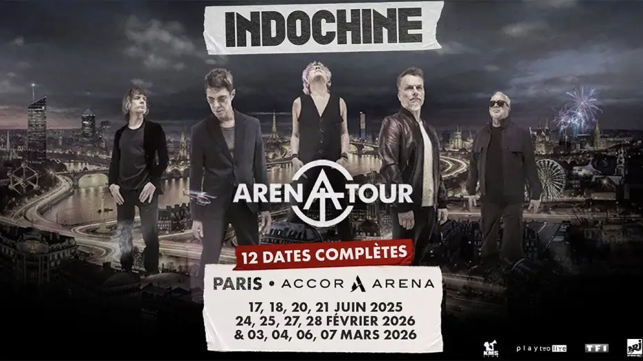 Видео к фильму Indochine - Arena Tour, le concert &eacute;v&eacute;nement | Indochine Arena Tour, le concert &eacute;v&egrave;nement ! le 4 mars &agrave; 21h25 sur TMC !