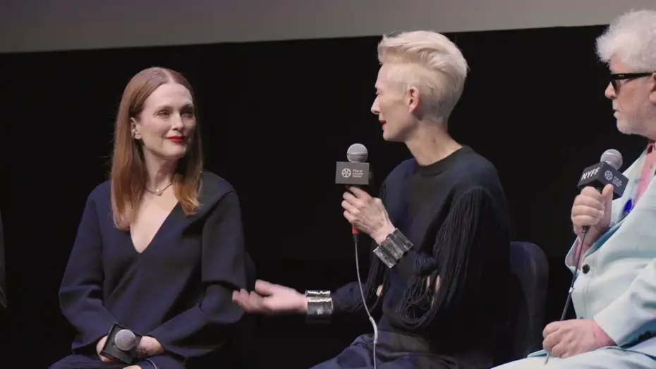 Видео к фильму Комната по соседству | Tilda Swinton, Julianne Moore, Pedro Almod&oacute;var, and John Turturro on The Room Next Door
