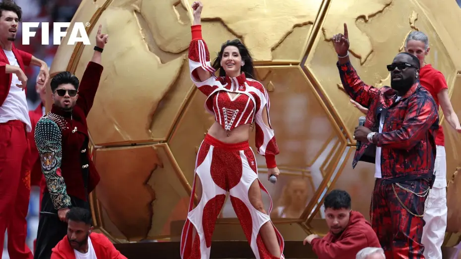 Видео к фильму 2026 FIFA World Cup Opening Game - Canada | Nora Fatehi, Vegedream and Sanjoy perform Siir Siir at FIFA World Cup 2026 Opening Match in Canada!