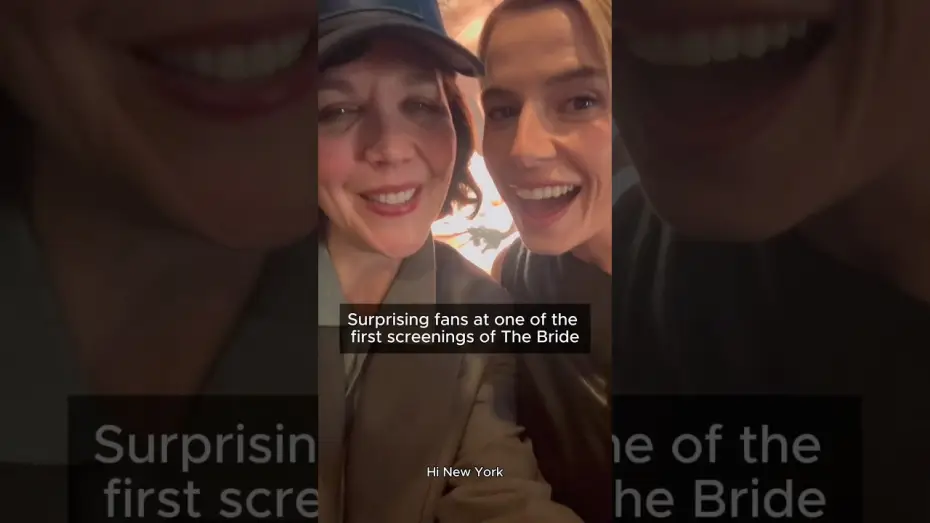 Видео к фильму Невеста! | Jessie Buckley and Maggie Gyllenhaal surprise fans before a screening of THE BRIDE!