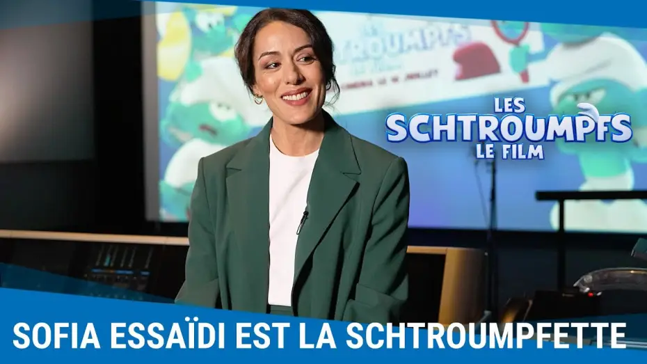 Видео к фильму Смурфики в кино | Les coulisses de doublage avec Sofia Essa&iuml;di