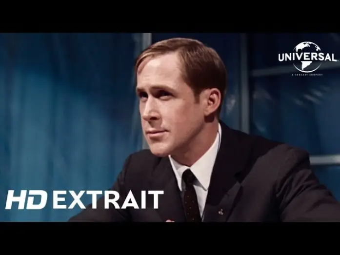 Видео к фильму Человек на Луне | First Man - Extrait "Armstong et Aldrin r&eacute;pondent &agrave; des questions" VF