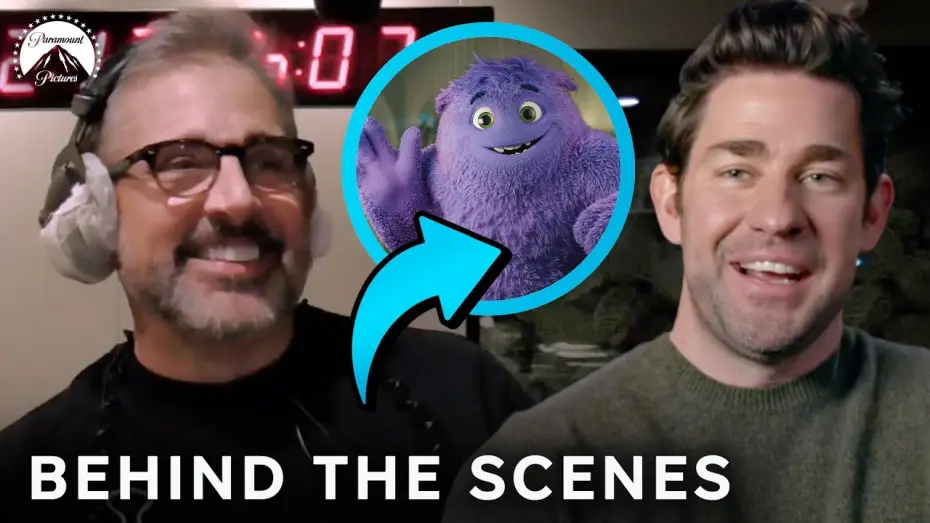 Видео к фильму Воображаемый друг | Voice Actors Behind the Scenes w/ John Krasinski, Steve Carell & More!