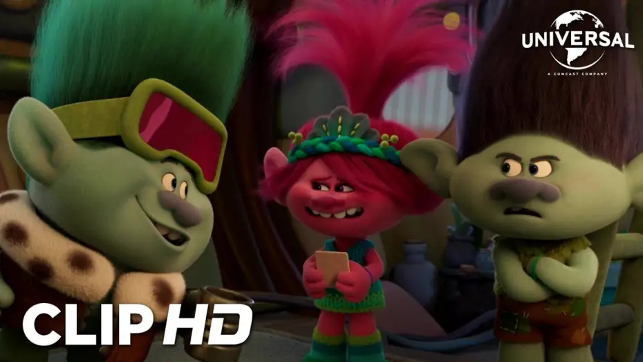 Видео к фильму Тролли 3 | Clip - Branch ense&ntilde;a a Poppy y John Dory su tabl&oacute;n de pistas