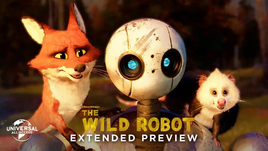 Видео к фильму The Wild Robot | Roz Becomes One With Nature