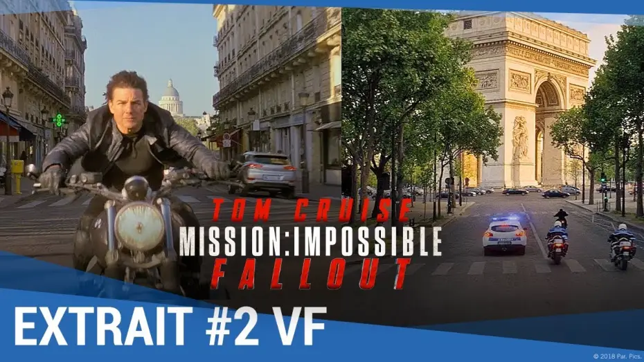 Видео к фильму Миссия невыполнима: Последствия | MISSION : IMPOSSIBLE - FALLOUT - Extrait "Course poursuite &agrave; Paris" VF