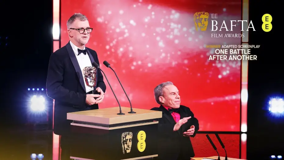 Видео к фильму Битва за битвой | Paul Thomas Anderson Wins the Adapted Screenplay BAFTA | EE BAFTA Film Awards 2026