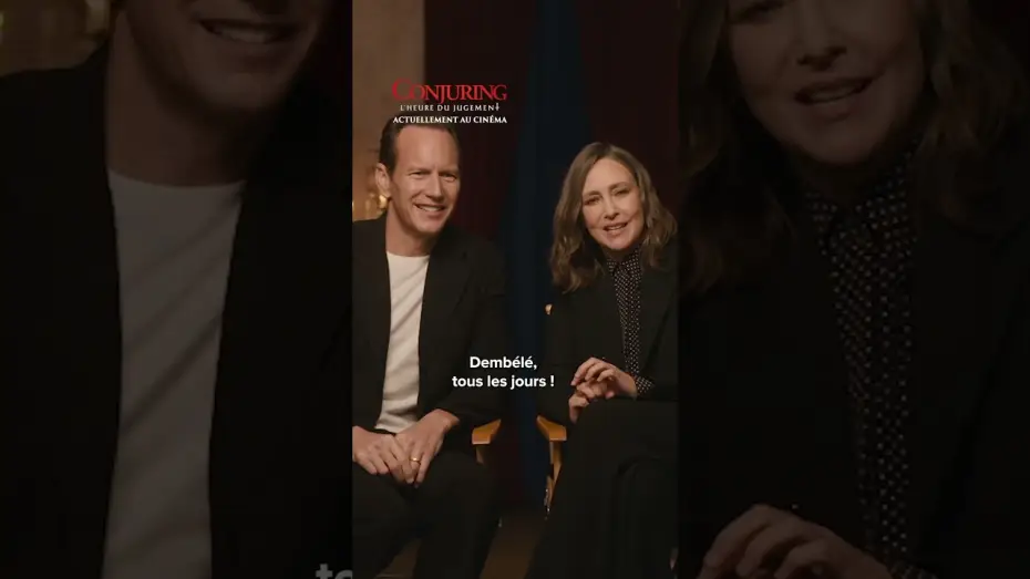 Видео к фильму Заклятие 4: Последний обряд | Patrick Wilson et Vera Farmiga, des fans de foot fran&ccedil;ais ? 👀  #Conjuring