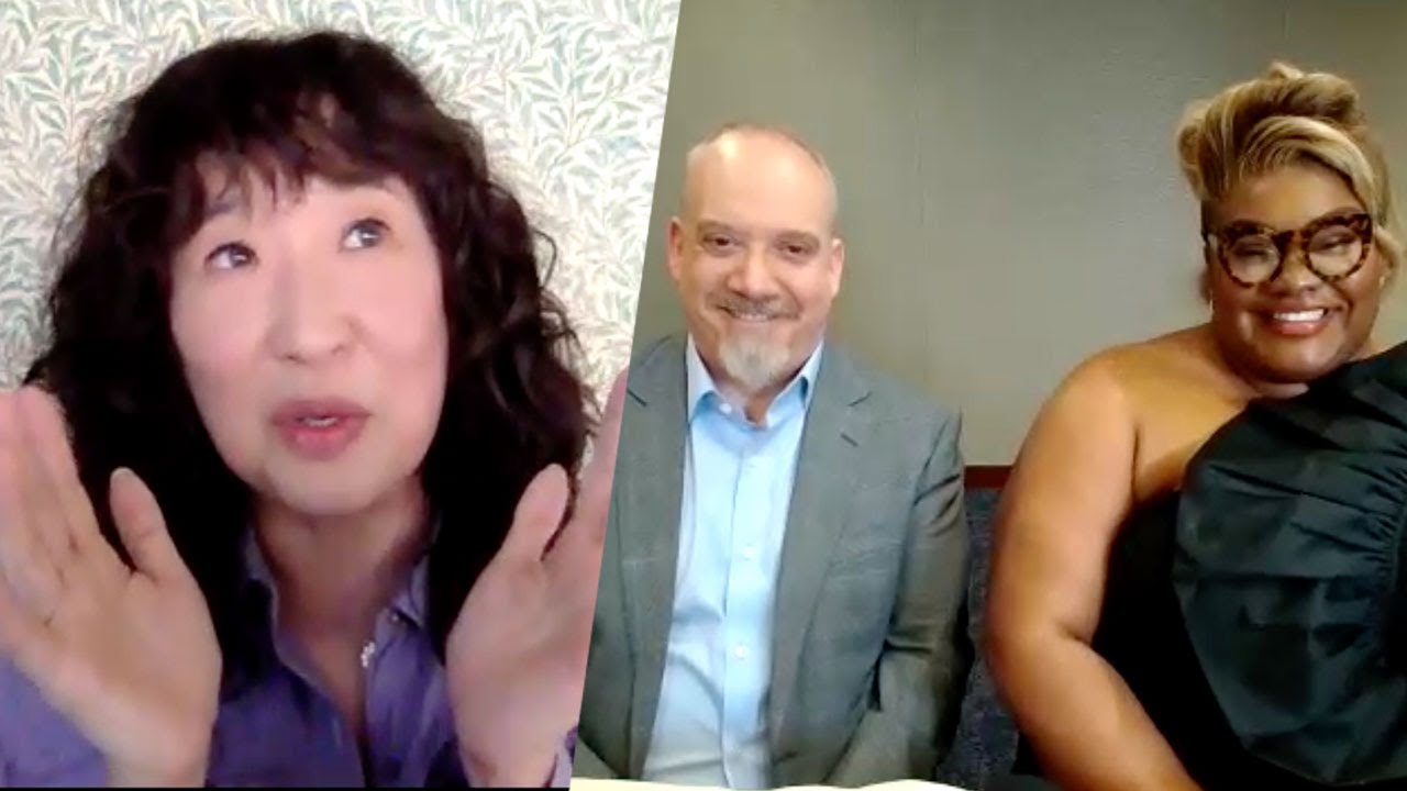Видео к фильму Оставленные | Sandra Oh Discusses THE HOLDOVERS with Da'Vine Joy Randolph and Paul Giamatti