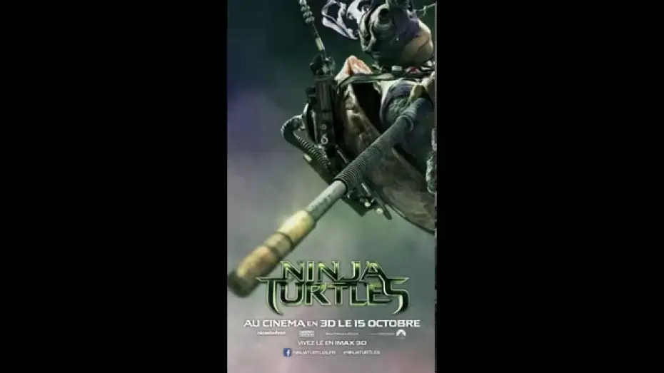 Видео к фильму Черепашки-ниндзя | NINJA TURTLES : l'affiche anim&eacute;e de Donatello