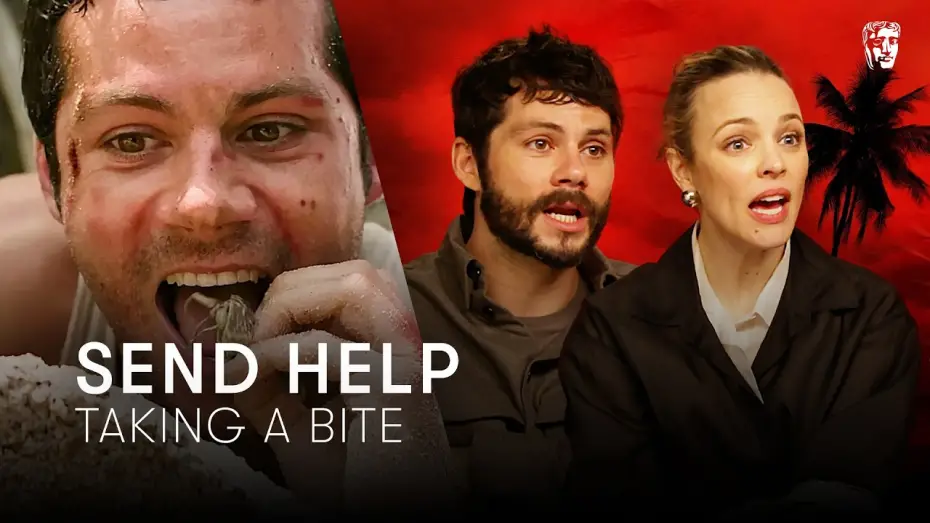 Видео к фильму Пришлите помощь | From Blood to Boar Mucus! Dylan O'Brien and Rachel McAdams on Send Help's Practical Effects | BAFTA