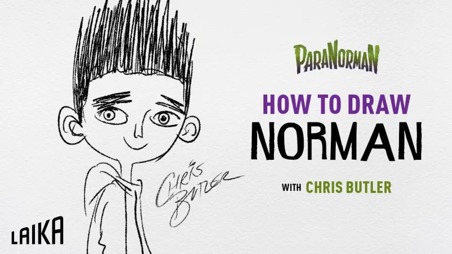 Видео к фильму Паранорман, или Как приручить зомби | How to Draw Norman from ParaNorman